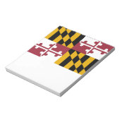 Bloc-notes avec drapeau de l'État du Maryland (Tourné)