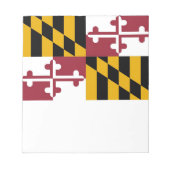Bloc-notes avec drapeau de l'État du Maryland (Devant)