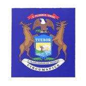 Bloc-notes avec drapeau de l'État du Michigan (Devant)