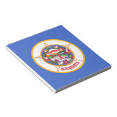 Bloc-notes avec drapeau de l'État du Minnesota (Incliné)