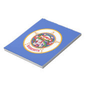 Bloc-notes avec drapeau de l'État du Minnesota (Tourné)