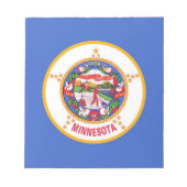 Bloc-notes avec drapeau de l'État du Minnesota (Devant)