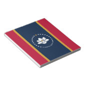 Bloc-notes avec drapeau de l'État du Mississippi, (Incliné)