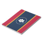 Bloc-notes avec drapeau de l'État du Mississippi, (Tourné)