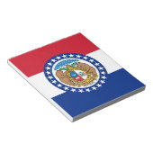 Bloc-notes avec drapeau de l'État du Missouri (Incliné)