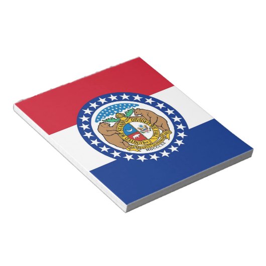 Bloc-notes avec drapeau de l'État du Missouri (Incliné)