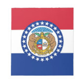 Bloc-notes avec drapeau de l'État du Missouri (Devant)