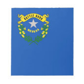 Bloc-notes avec drapeau de l'état du Nevada (Devant)