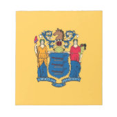 Bloc-notes avec drapeau de l'État du New Jersey (Devant)