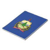 Bloc-notes avec drapeau de l'État du Vermont (Tourné)