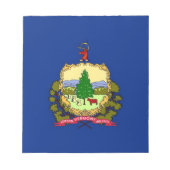 Bloc-notes avec drapeau de l'État du Vermont (Devant)