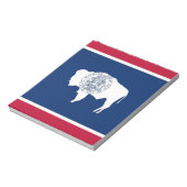 Bloc-notes avec drapeau de l'État du Wyoming (Tourné)