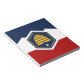 Bloc-notes avec drapeau de l'Utah, États-Unis (Incliné)