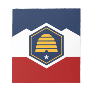 Bloc-notes avec drapeau de l'Utah, États-Unis