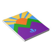 Bloc-notes avec drapeau de Manitou Springs, Colora (Incliné)