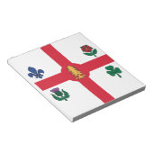 Bloc-notes avec drapeau de Montréal, Canada (Incliné)