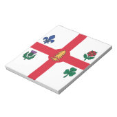 Bloc-notes avec drapeau de Montréal, Canada (Tourné)
