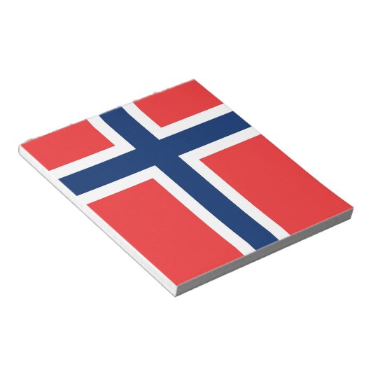 Bloc-notes avec Drapeau de Norvège (Incliné)