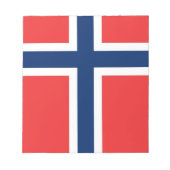 Bloc-notes avec Drapeau de Norvège (Devant)