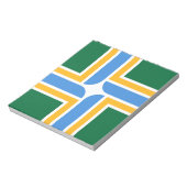Bloc-notes avec drapeau de Portland City, États-Un (Tourné)