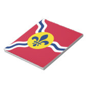 Bloc-notes avec Drapeau de Saint-Louis, Missouri (Tourné)