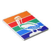 Bloc-notes avec drapeau de Saint-Pétersbourg (Incliné)