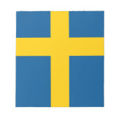 Bloc-notes avec Drapeau de Suède (Devant)