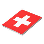 Bloc-notes avec Drapeau de Suisse (Tourné)