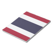 Bloc-notes avec drapeau de Thaïlande (Tourné)