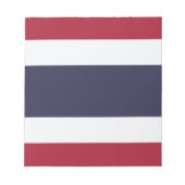Bloc-notes avec drapeau de Thaïlande (Devant)
