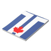 Bloc-notes avec drapeau de Toronto, Canada (Tourné)