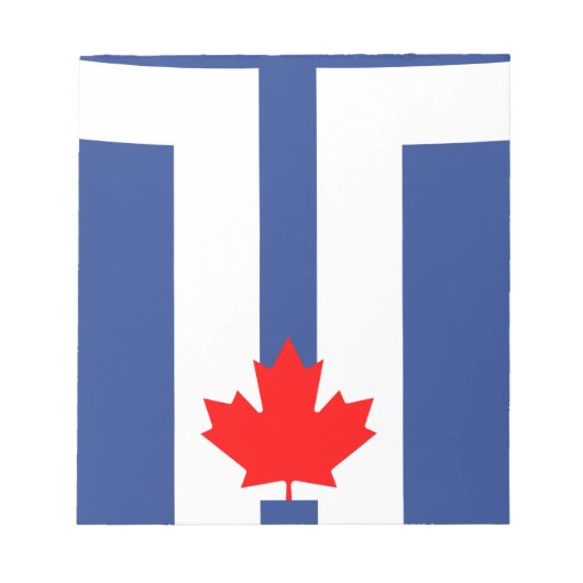 Bloc-notes avec drapeau de Toronto, Canada (Devant)
