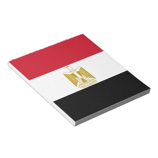 Bloc-notes avec drapeau d'Egypte (Incliné)