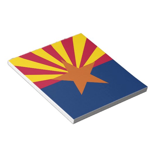Bloc-notes avec drapeau des États de l'Arizona (Incliné)