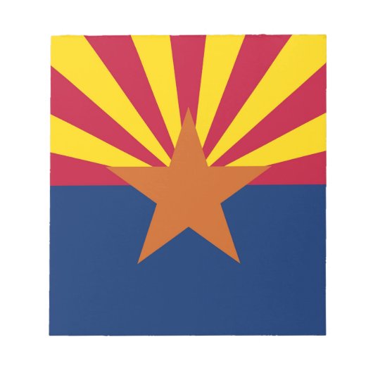 Bloc-notes avec drapeau des États de l'Arizona (Devant)
