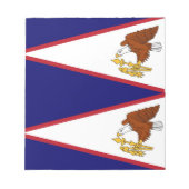 Bloc-notes avec Drapeau des Samoa américaines (Devant)