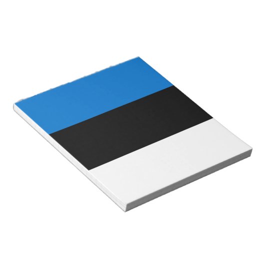 Bloc-notes avec drapeau d'Estonie (Incliné)