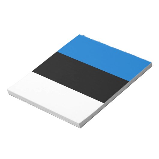 Bloc-notes avec drapeau d'Estonie (Tourné)