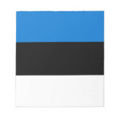 Bloc-notes avec drapeau d'Estonie (Devant)
