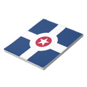 Bloc-notes avec Drapeau d'Indianapolis City, USA (Tourné)