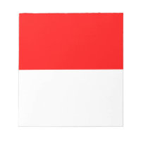 Bloc-notes avec drapeau d'Indonésie