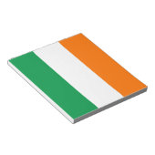 Bloc-notes avec drapeau d'Irlande (Incliné)