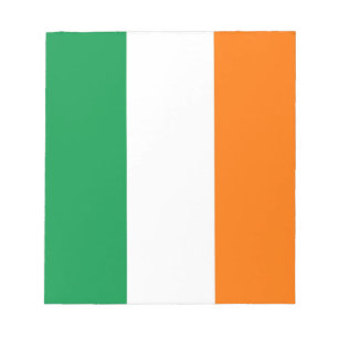 Bloc-notes avec drapeau d'Irlande