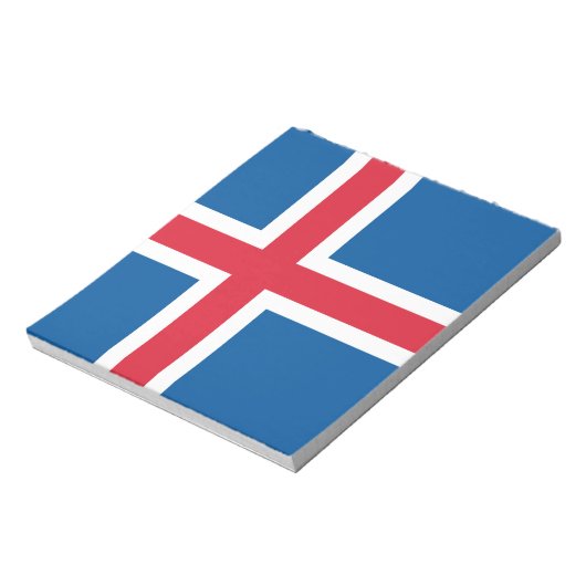 Bloc-notes avec Drapeau d'Islande (Tourné)