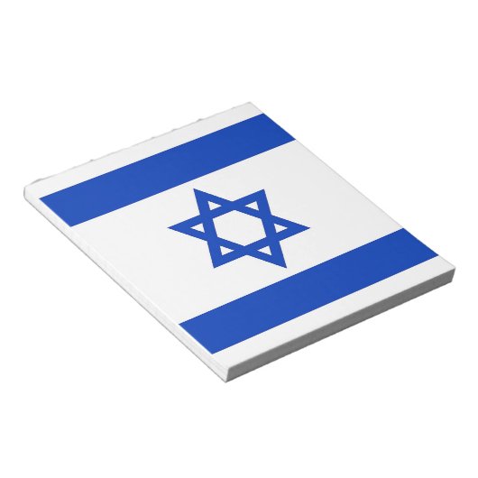 Bloc-notes avec Drapeau d'Israël (Incliné)