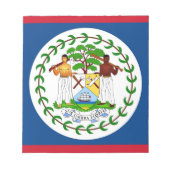 Bloc-notes avec Drapeau du Belize (Devant)