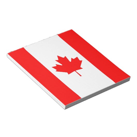 Bloc-notes avec drapeau du Canada (Incliné)