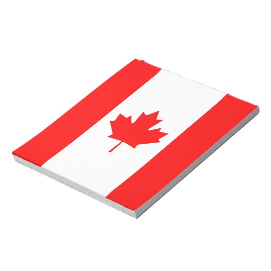Bloc-notes avec drapeau du Canada (Tourné)