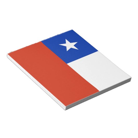 Bloc-notes avec drapeau du Chili (Incliné)
