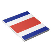 Bloc-notes avec Drapeau du Costa Rica (Incliné)